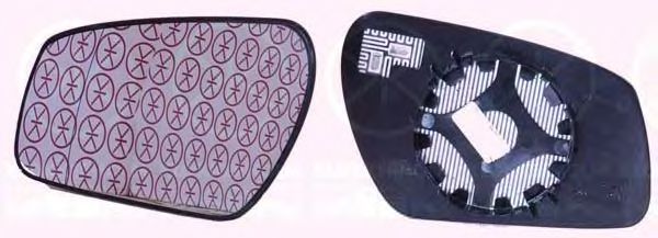 KLOKKERHOLM 25551067 Зеркальное стекло, наружное зеркало для FORD MONDEO III (Форд Мондео 3)