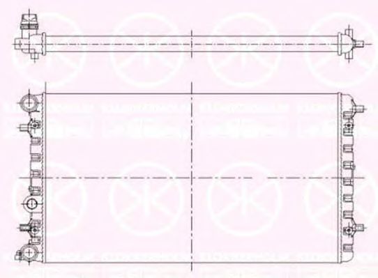 KLOKKERHOLM 9514302174 Радиатор, охлаждение двигателя 
