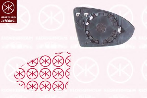 KLOKKERHOLM 95351062 Зеркальное стекло, наружное зеркало для VOLKSWAGEN JETTA VII (Фольксваген Джетта 7) KLOKKERHOLM 95351062 Зеркальное стекло, наружное зеркало для VOLKSWAGEN JETTA VII (Фольксваген Джетта 7)