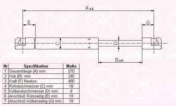 KLOKKERHOLM 37207100 Газовая пружина, крышка багажник для MITSUBISHI (Митсубиши/митсубиси) KLOKKERHOLM 37207100 Газовая пружина, крышка багажник для MITSUBISHI (Митсубиши/митсубиси)