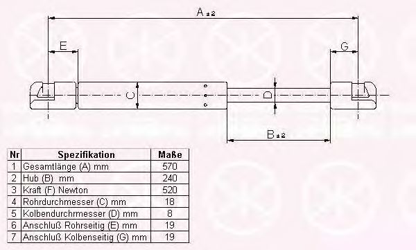 KLOKKERHOLM 37207105 Газовая пружина, крышка багажник для MITSUBISHI (Митсубиши/митсубиси) KLOKKERHOLM 37207105 Газовая пружина, крышка багажник для MITSUBISHI (Митсубиши/митсубиси)