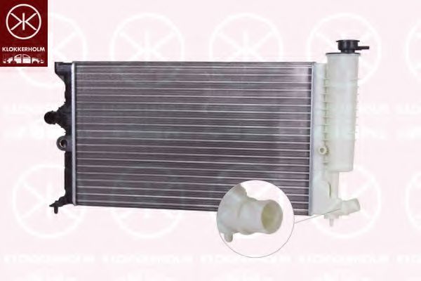 KLOKKERHOLM 5536302104 Радиатор, охлаждение двигателя 