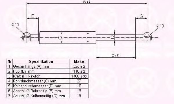KLOKKERHOLM 35277120 Газовая пружина, крышка багажник для MERCEDESBENZ (Мерседес бенц) KLOKKERHOLM 35277120 Газовая пружина, крышка багажник для MERCEDESBENZ (Мерседес бенц)