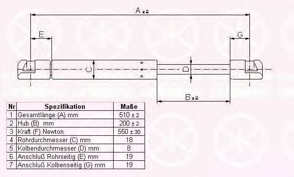 KLOKKERHOLM 66157100 Газовая пружина, крышка багажник для SEAT TOLEDO (Сеат Толэдо) KLOKKERHOLM 66157100 Газовая пружина, крышка багажник для SEAT TOLEDO (Сеат Толэдо)
