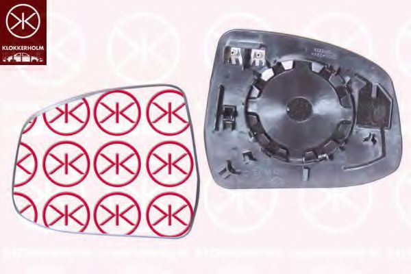 KLOKKERHOLM 25361062 Зеркальное стекло, наружное зеркало для FORD FOCUS III (Форд Фокус 3) KLOKKERHOLM 25361062 Зеркальное стекло, наружное зеркало для FORD FOCUS III (Форд Фокус 3)