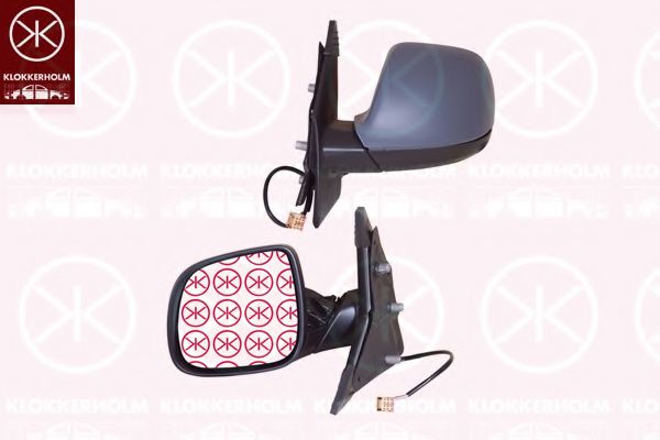 KLOKKERHOLM 95681036 Наружное зеркало для VOLKSWAGEN T5 (Фольксваген Т5) KLOKKERHOLM 95681036 Наружное зеркало для VOLKSWAGEN T5 (Фольксваген Т5)