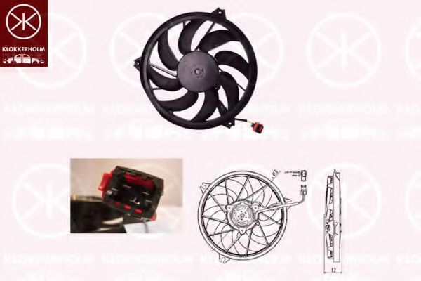 KLOKKERHOLM 5507307525 Вентилятор, охлаждение двигателя для PEUGEOT 206 CC (Пежо 206 сс) KLOKKERHOLM 5507307525 Вентилятор, охлаждение двигателя для PEUGEOT 206 CC (Пежо 206 сс)