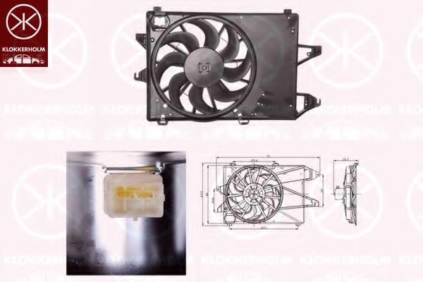 KLOKKERHOLM 25542601 Вентилятор, охлаждение двигателя для FORD MONDEO (Форд Мондэо) KLOKKERHOLM 25542601 Вентилятор, охлаждение двигателя для FORD MONDEO (Форд Мондэо)