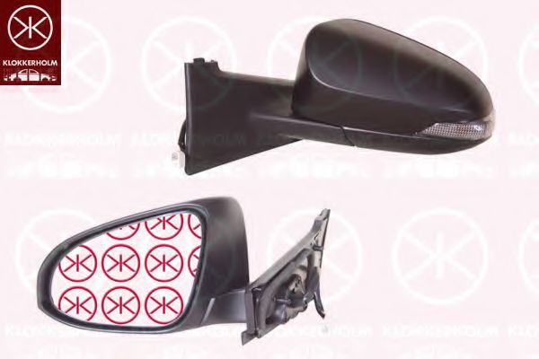 KLOKKERHOLM 81641042 Наружное зеркало для TOYOTA YARIS (Тойота/тоета Ярис) KLOKKERHOLM 81641042 Наружное зеркало для TOYOTA YARIS (Тойота/тоета Ярис)