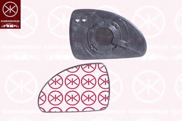 KLOKKERHOLM 32671063 Зеркальное стекло, наружное зеркало для KIA PRO CEED (Киа Про сид) KLOKKERHOLM 32671063 Зеркальное стекло, наружное зеркало для KIA PRO CEED (Киа Про сид)