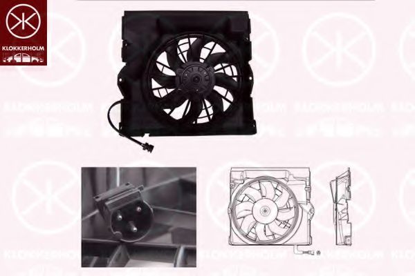 KLOKKERHOLM 00602603 Вентилятор, охлаждение двигателя для BMW 3 (Бмв 3) KLOKKERHOLM 00602603 Вентилятор, охлаждение двигателя для BMW 3 (Бмв 3)