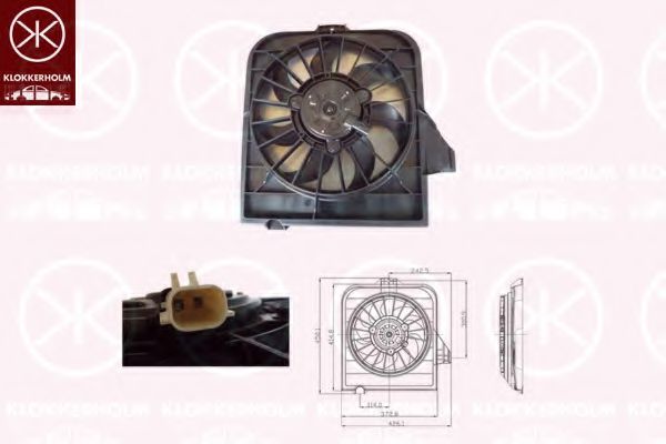 KLOKKERHOLM 09132602 Вентилятор, охлаждение двигателя для DODGE (Додж) KLOKKERHOLM 09132602 Вентилятор, охлаждение двигателя для DODGE (Додж)