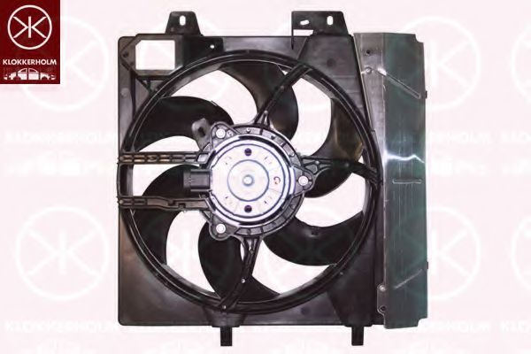 KLOKKERHOLM 55082602 Вентилятор, охлаждение двигателя для PEUGEOT 207 (Пежо 207) KLOKKERHOLM 55082602 Вентилятор, охлаждение двигателя для PEUGEOT 207 (Пежо 207)