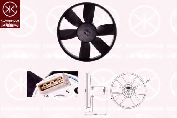 KLOKKERHOLM 95222603 Вентилятор, охлаждение двигателя для VOLKSWAGEN CABRIO III (Фольксваген Cабрио 3) KLOKKERHOLM 95222603 Вентилятор, охлаждение двигателя для VOLKSWAGEN CABRIO III (Фольксваген Cабрио 3)
