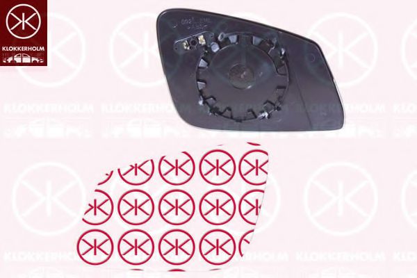 KLOKKERHOLM 00671061 Зеркальное стекло, наружное зеркало для BMW (Бмв) KLOKKERHOLM 00671061 Зеркальное стекло, наружное зеркало для BMW (Бмв)