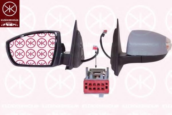 KLOKKERHOLM 25831035 Наружное зеркало для FORD S-MAX (Форд S макс)