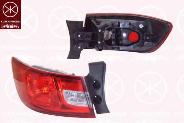 KLOKKERHOLM 60340712 Задний фонарь для RENAULT CLIO IV (Рено Клио 4) KLOKKERHOLM 60340712 Задний фонарь для RENAULT CLIO IV (Рено Клио 4)