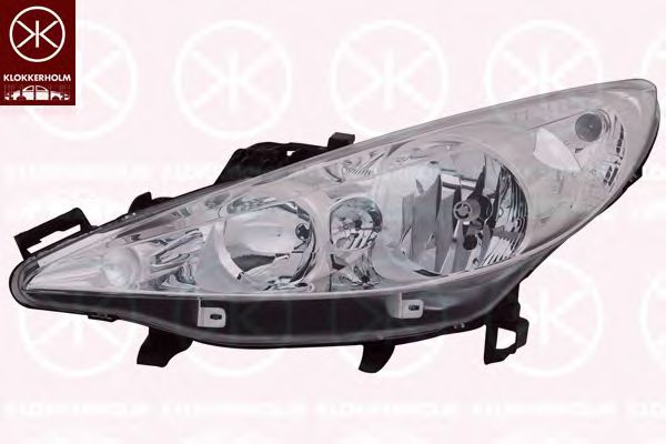 KLOKKERHOLM 55080132 Основная фара для PEUGEOT 207 (Пежо 207) KLOKKERHOLM 55080132 Основная фара для PEUGEOT 207 (Пежо 207)