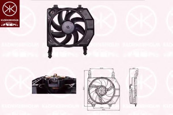 KLOKKERHOLM 25632603 Вентилятор, охлаждение двигателя для FORD FIESTA (Форд Фиэста) KLOKKERHOLM 25632603 Вентилятор, охлаждение двигателя для FORD FIESTA (Форд Фиэста)