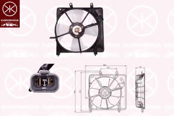 KLOKKERHOLM 29012601 Вентилятор, охлаждение двигателя для HONDA FIT II (Хонда Фит 2) KLOKKERHOLM 29012601 Вентилятор, охлаждение двигателя для HONDA FIT II (Хонда Фит 2)