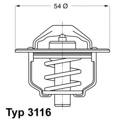 WAHLER 3116.82D Термостат, охлаждающая жидкость для RENAULT SAFRANE (Рено Сафранэ) WAHLER 3116.82D Термостат, охлаждающая жидкость для RENAULT SAFRANE (Рено Сафранэ)