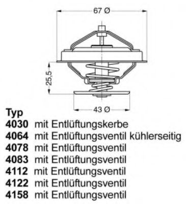 WAHLER 4064.75D Термостат, охлаждающая жидкость для MERCEDES-BENZ SL (Мэрcэдэс-бэнз Сл) WAHLER 4064.75D Термостат, охлаждающая жидкость для MERCEDES-BENZ SL (Мэрcэдэс-бэнз Сл)