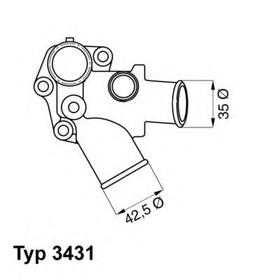 WAHLER 3431.80D Термостат, охлаждающая жидкость для FIAT (Фиат) WAHLER 3431.80D Термостат, охлаждающая жидкость для FIAT (Фиат)
