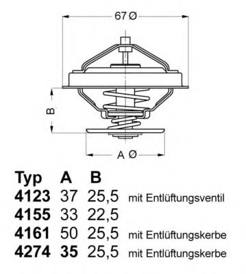WAHLER 4123.80D Термостат, охлаждающая жидкость для VOLKSWAGEN T4 MULTIVAN (Фольксваген Т4 мултиvан) WAHLER 4123.80D Термостат, охлаждающая жидкость для VOLKSWAGEN T4 MULTIVAN (Фольксваген Т4 мултиvан)