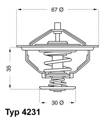WAHLER 4231.80D Термостат, охлаждающая жидкость для BMW (Бмв) WAHLER 4231.80D Термостат, охлаждающая жидкость для BMW (Бмв)