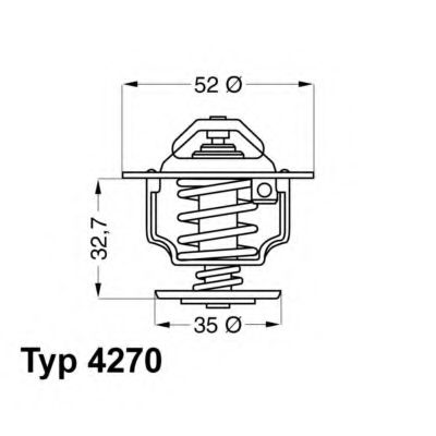 WAHLER 4270.88D Термостат, охлаждающая жидкость для FORD FIESTA (Форд Фиэста) WAHLER 4270.88D Термостат, охлаждающая жидкость для FORD FIESTA (Форд Фиэста)