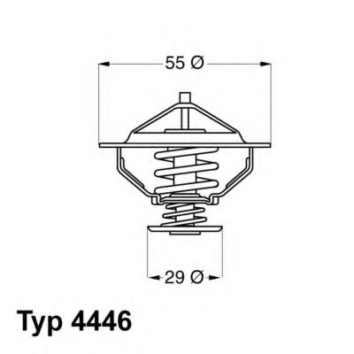WAHLER 4446.83D Термостат, охлаждающая жидкость для FIAT (Фиат) WAHLER 4446.83D Термостат, охлаждающая жидкость для FIAT (Фиат)