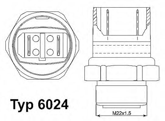 WAHLER 6024.95D Термовыключатель, вентилятор радиатора для AUDI 100 (Ауди 100) WAHLER 6024.95D Термовыключатель, вентилятор радиатора для AUDI 100 (Ауди 100)