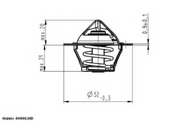 WAHLER 410808.88D Термостат, охлаждающая жидкость для ROVER 400 (Ровер 400) WAHLER 410808.88D Термостат, охлаждающая жидкость для ROVER 400 (Ровер 400)