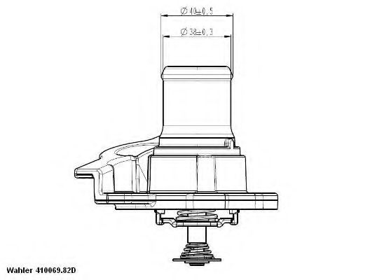 WAHLER 410937.82D Термостат, охлаждающая жидкость для FIAT (Фиат) WAHLER 410937.82D Термостат, охлаждающая жидкость для FIAT (Фиат)