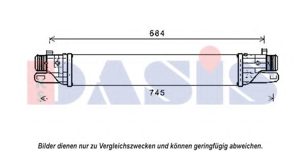 AKS DASIS 027002N Интеркулер<br >механическая коробка передач 