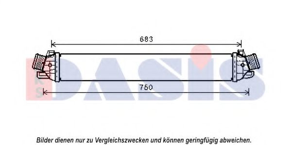 AKS DASIS 027004N Интеркулер<br >механическая коробка передач 