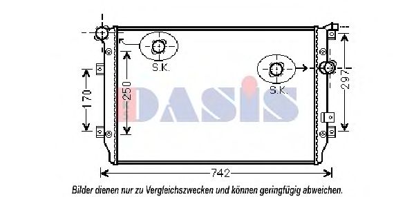 AKS DASIS 040014N Радиатор, охлаждение двигателя механическая коробка передач для SEAT (Сеат) AKS DASIS 040014N Радиатор, охлаждение двигателя механическая коробка передач для SEAT (Сеат)