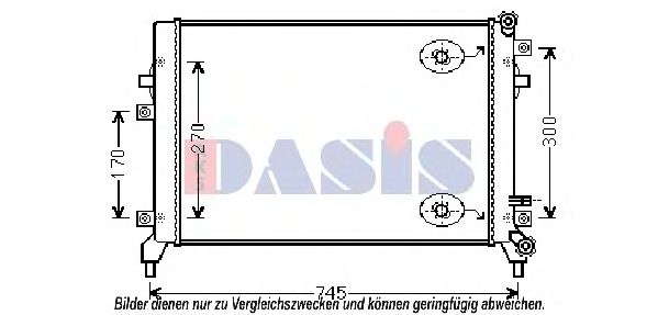 AKS DASIS 040044N Радиатор, охлаждение двигателя для VOLKSWAGEN GOLF VI (Фольксваген Гольф 6) AKS DASIS 040044N Радиатор, охлаждение двигателя для VOLKSWAGEN GOLF VI (Фольксваген Гольф 6)