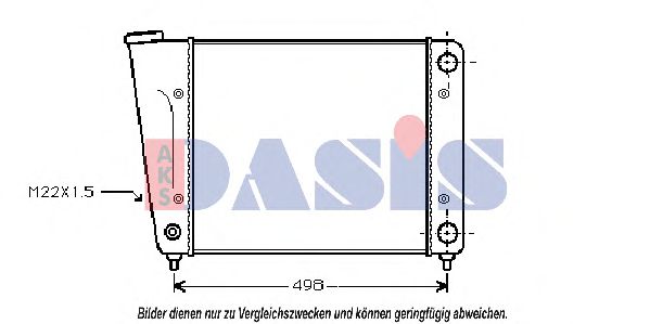 AKS DASIS 040160N Радиатор, охлаждение двигателя для VOLKSWAGEN CORSAR (Фольксваген Cорсар) AKS DASIS 040160N Радиатор, охлаждение двигателя для VOLKSWAGEN CORSAR (Фольксваген Cорсар)