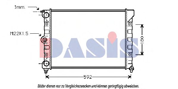 AKS DASIS 040190N Радиатор, охлаждение двигателя для VOLKSWAGEN QUANTUM (Фольксваген Qуантум) AKS DASIS 040190N Радиатор, охлаждение двигателя для VOLKSWAGEN QUANTUM (Фольксваген Qуантум)
