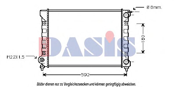 AKS DASIS 040210N Радиатор, охлаждение двигателя для VOLKSWAGEN SCIROCCO (Фольксваген Сcироccо) AKS DASIS 040210N Радиатор, охлаждение двигателя для VOLKSWAGEN SCIROCCO (Фольксваген Сcироccо)
