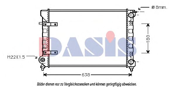 AKS DASIS 040360N Радиатор, охлаждение двигателя для VOLKSWAGEN SCIROCCO (Фольксваген Сcироccо) AKS DASIS 040360N Радиатор, охлаждение двигателя для VOLKSWAGEN SCIROCCO (Фольксваген Сcироccо)