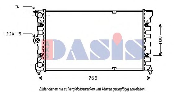 AKS DASIS 040460N Радиатор, охлаждение двигателя для VOLKSWAGEN QUANTUM (Фольксваген Qуантум) AKS DASIS 040460N Радиатор, охлаждение двигателя для VOLKSWAGEN QUANTUM (Фольксваген Qуантум)