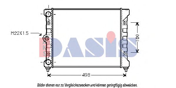 AKS DASIS 040870N Радиатор, охлаждение двигателя для VOLKSWAGEN CORSAR (Фольксваген Cорсар) AKS DASIS 040870N Радиатор, охлаждение двигателя для VOLKSWAGEN CORSAR (Фольксваген Cорсар)