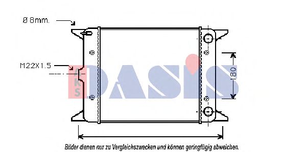 AKS DASIS 041530N Радиатор, охлаждение двигателя для VOLKSWAGEN GOLF (Фольксваген Голф) AKS DASIS 041530N Радиатор, охлаждение двигателя для VOLKSWAGEN GOLF (Фольксваген Голф)