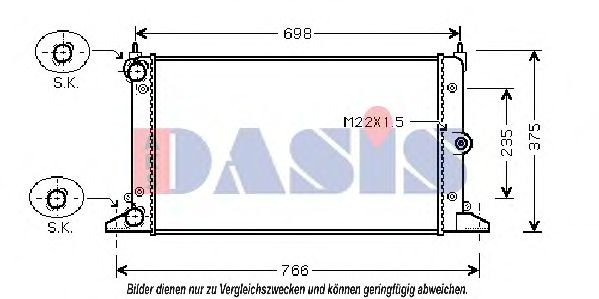 AKS DASIS 041990N Радиатор, охлаждение двигателя для VOLKSWAGEN SHARAN (Фольксваген Шаран) AKS DASIS 041990N Радиатор, охлаждение двигателя для VOLKSWAGEN SHARAN (Фольксваген Шаран)