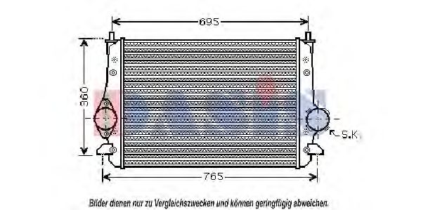 AKS DASIS 047004N Интеркулер 