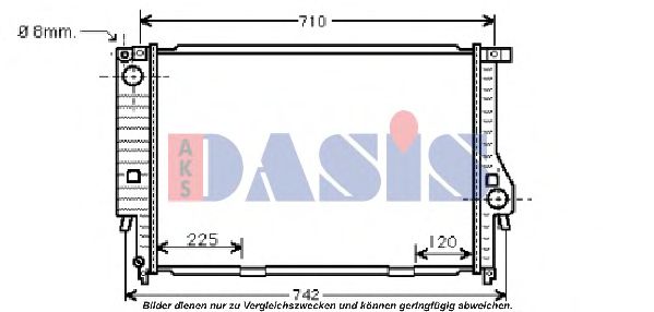 AKS DASIS 050500N Радиатор, охлаждение двигателя для BMW 7 (Бмв 7) AKS DASIS 050500N Радиатор, охлаждение двигателя для BMW 7 (Бмв 7)