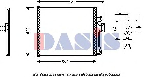 AKS DASIS 052011N Конденсатор, кондиционер для BMW 7 (Бмв 7) AKS DASIS 052011N Конденсатор, кондиционер для BMW 7 (Бмв 7)