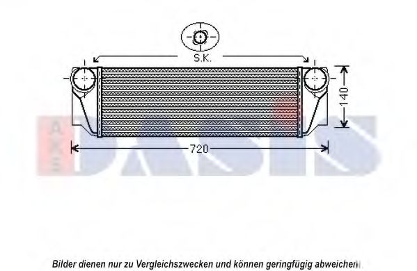 AKS DASIS 057017N Интеркулер для BMW 7 (Бмв 7) AKS DASIS 057017N Интеркулер для BMW 7 (Бмв 7)